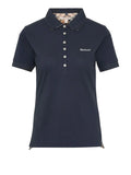 Barbour Polo Portsdown Donna LML0634 Navy/hessian - Blu