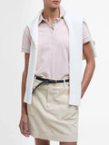 Barbour Polo Donna LML0634 Primrose Pink/hessian - Rosa