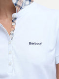 Barbour Polo Portsdown Donna LML0634 White/hessian - Bianco