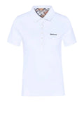 Barbour Polo Portsdown Donna LML0634 White/hessian - Bianco