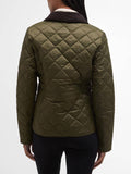 Barbour Giubbino Deveron Quilt Donna LQU1012 Olive/pale Pink - Verde