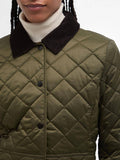 Barbour Giubbino Deveron Quilt Donna LQU1012 Olive/pale Pink - Verde