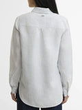 Barbour Camicia Casual Marine Bianca Donna LSH1315 Chambray Stripe - Celeste