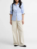 Barbour Camicia Casual Derwent Donna LSH1409 Pale Blue/hessian Tartan - Celeste