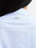 Barbour Camicia Casual Derwent Donna LSH1409 Pale Blue/hessian Tartan - Celeste