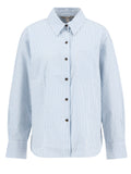 Barbour Camicia Casual Polly Striped Donna LSH1740 Chambray Stripe - Celeste