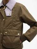 Barbour Giubbino Cropped Beadnell Wax Donna LWX1403 Sand/dress/heather Mist - Beige