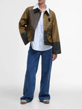 Barbour Giubbino Alma Wax Donna LWX1465 Sand/arch. Olive/beech/ancient - Beige