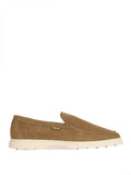 Barbour Mocassini Carty Uomo MFO0797 Taupe Suede - Marrone