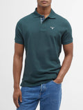 Barbour Polo Tartan Pique Uomo MML0012 Green Gables - Verde