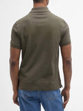 Barbour Polo Tartan Pique Uomo MML0012 Dark Olive - Verde
