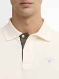 Barbour Polo Tartan Pique Uomo MML0012 Whisper White/classic - Avorio