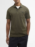 Barbour Polo Premium Corpatch Uomo MML1496 Dark Olive - Verde