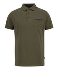 Barbour Polo Premium Corpatch Uomo MML1496 Dark Olive - Verde