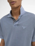 Barbour Polo Washed Tartan Uomo MML1535 - Blu