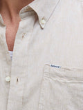 Barbour Camicia Casual Nelson Uomo MSH5090 Stone - Avorio