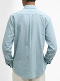 Barbour Camicia Casual Nelson Uomo MSH5090 Light Teal - Celeste
