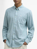 Barbour Camicia Casual Nelson Uomo MSH5090 Light Teal - Celeste