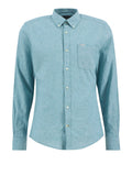 Barbour Camicia Casual Nelson Uomo MSH5090 Light Teal - Celeste