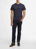 Barbour T-shirt Berwick Tartan Uomo MTS1562 Navy - Blu