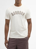 Barbour T-shirt Berwick Tartan Uomo MTS1562 Whisper White - Bianco