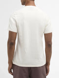 Barbour T-shirt Berwick Tartan Uomo MTS1562 Whisper White - Bianco