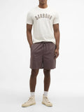 Barbour T-shirt Berwick Tartan Uomo MTS1562 Whisper White - Bianco