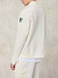 Blauer Felpa Zip Raynor Uomo 26SBLUF01032-007441 - Bianco