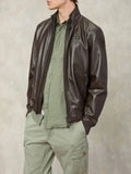 Blauer Giubbino di Pelle Coniston Uomo 26SBLUL02441-007515 Nero Caffe' - Marrone