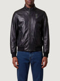 Blauer Giubbino di Pelle Coniston Uomo 26SBLUL02441-007515 - Nero