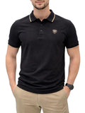 Blauer Polo Damon Uomo 26SBLUT02288-007479 - Nero