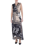 CafèNoir Vestito Longuette Donna C7JA0294 Multi Patchwork - Multicolore