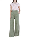 CafèNoir Jeans Wide Donna C7JJ0189 Militare - Verde