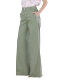 CafèNoir Jeans Wide Donna C7JJ0189 Militare - Verde