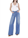 CafèNoir Jeans Wide Donna C7JJ0192 Blu Medio - Denim