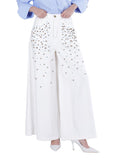 CafèNoir Jeans Wide Donna C7JJ0196 Off White - Bianco