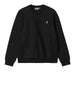 carhartt felpa american script unisex i025475 black nero 167406660