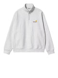 Carhartt Felpa Zip Unisex I027014 Ash Heather - Grigio