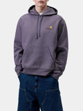Carhartt Felpa Cappuccio American Script Unisex I028279 Shady Purple - Viola