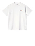 Carhartt T-shirt American Script Unisex I029956 White - Bianco