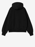 Carhartt Felpa Cappuccio Donna I032644 Black / Silver - Nero