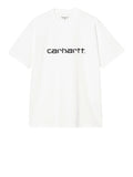 Carhartt T-shirt Unisex I035700 White / Black - Bianco