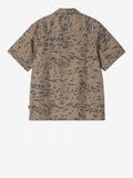 Carhartt Camicia Casual Travon Unisex I036808 Duck Feather Print, Cypress / - Marrone