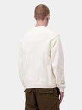 Carhartt Pullover Unisex I036847 Wax / Black - Bianco