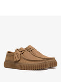 Clarks Scarpa Stringata Torhill Lo Uomo TORHILL LO Dark Sand Lea - Marrone