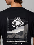 Columbia T-shirt Back Graphic Uomo 2155021 Black Sunscape - Nero