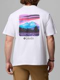 Columbia T-shirt Heavyweight Back Graphic Uomo 2155041 White Photorea - Bianco