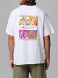 Columbia T-shirt Heavyweight Iconic Uomo 2155061 White Repeated - Bianco
