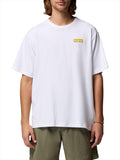 Columbia T-shirt Heavyweight Iconic Uomo 2155061 White Repeated - Bianco
