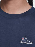 Converse T-shirt Sneaker Patch Uomo CVM6T066 Converse Navy - Blu